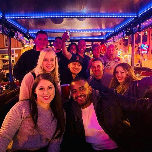 a group of people posing for a photo